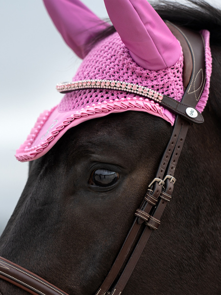 Ear Bonnet Ruffle Pearl