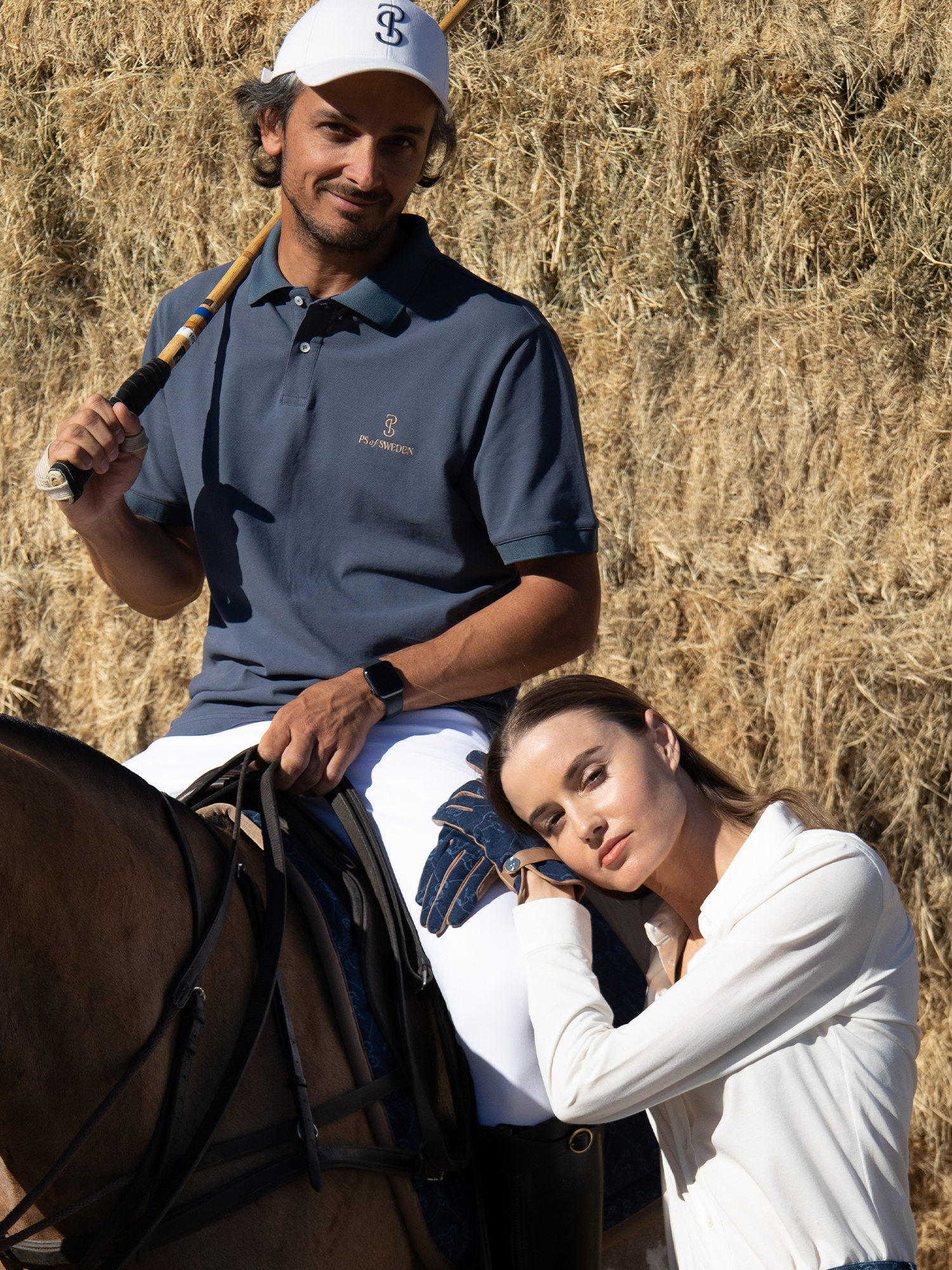 Running Horse Denim Gloves