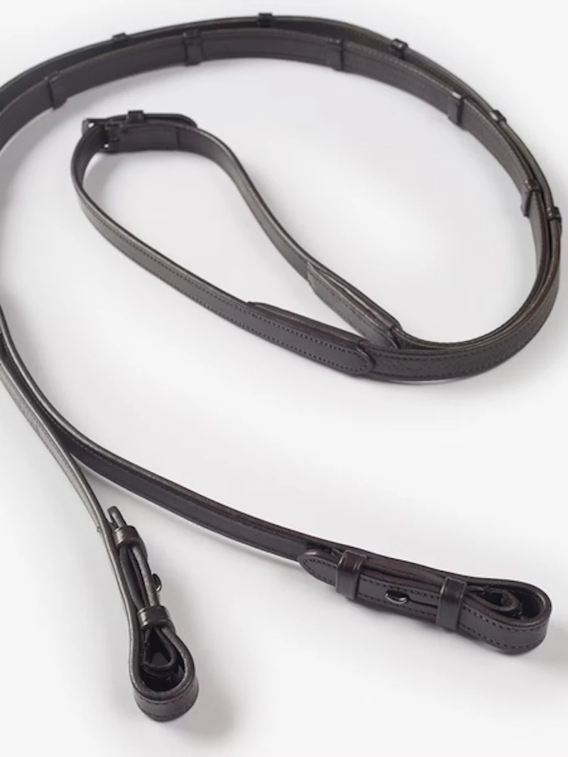 Passage Double Bridle + Dubai Flat Dressage Reins Passage Double Bridle + Dubai Flat Dressage Reins