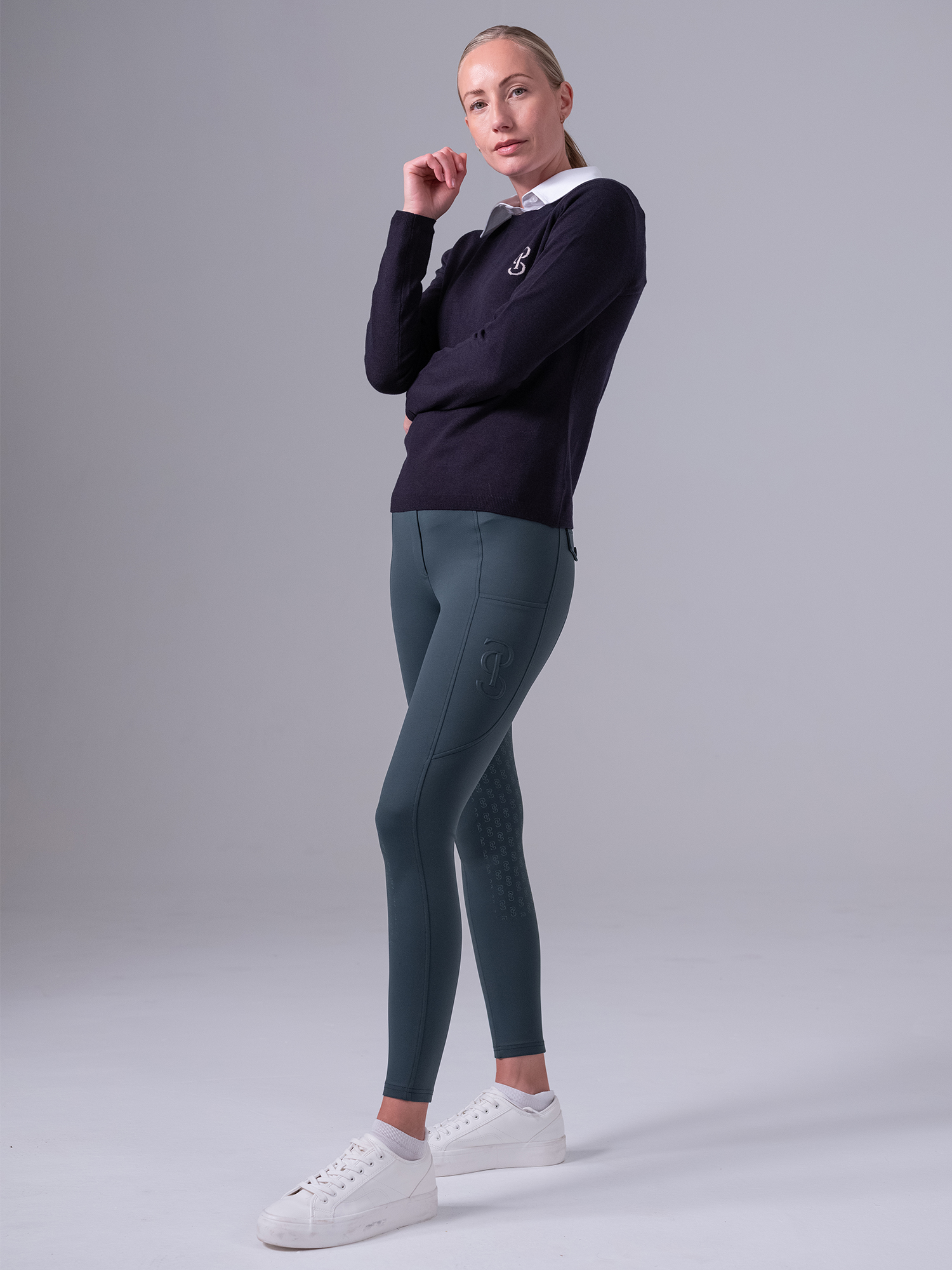 トップス nknit pattern pullover sweat L.GRAY/NAVY nknit pattern pullover sweat L.GRAY/NAVY（ブランド通販サイト