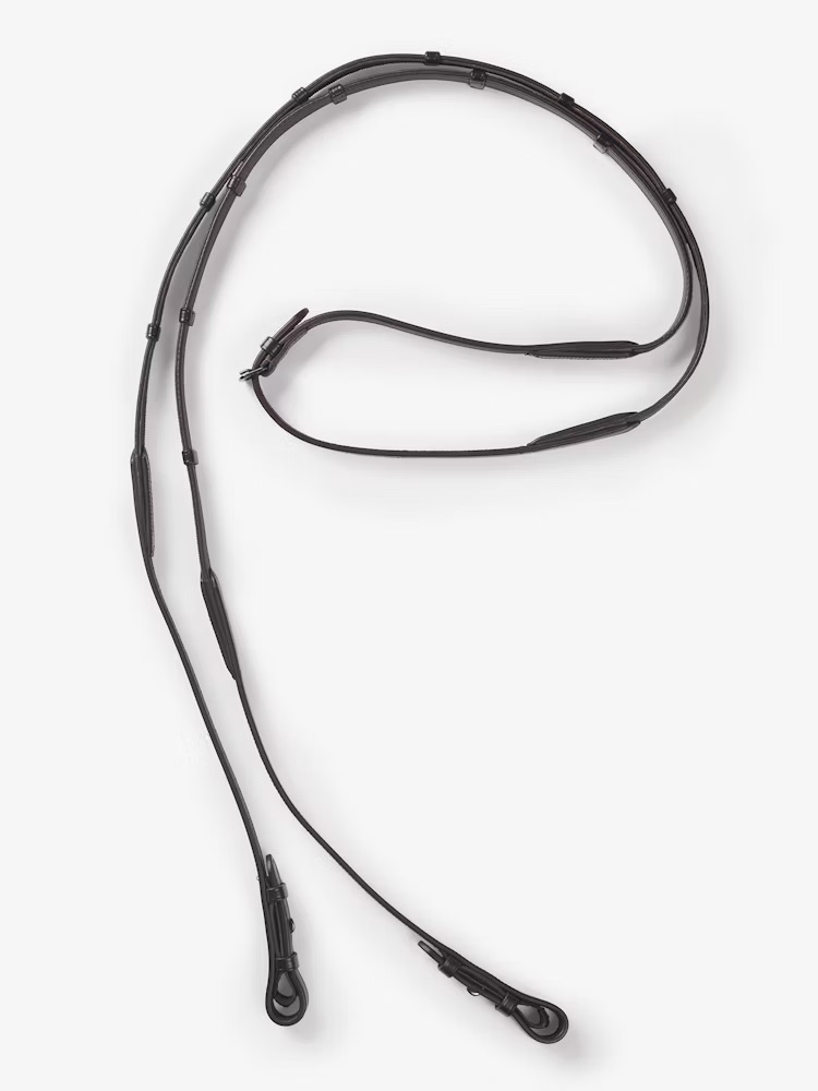 GP Bridle Black + Dubai Flat Dressage Reins