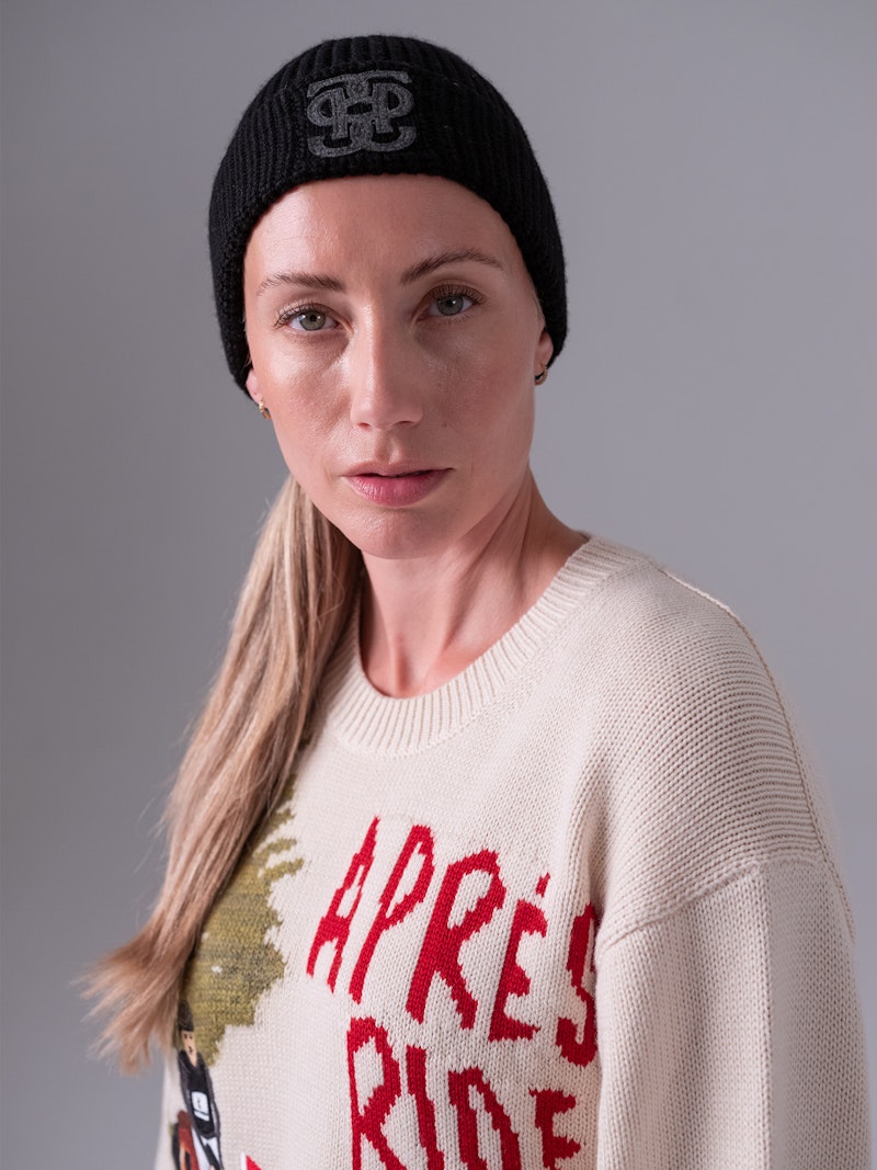 Lou Felt Monogram Beanie Lou Felt Monogram Beanie