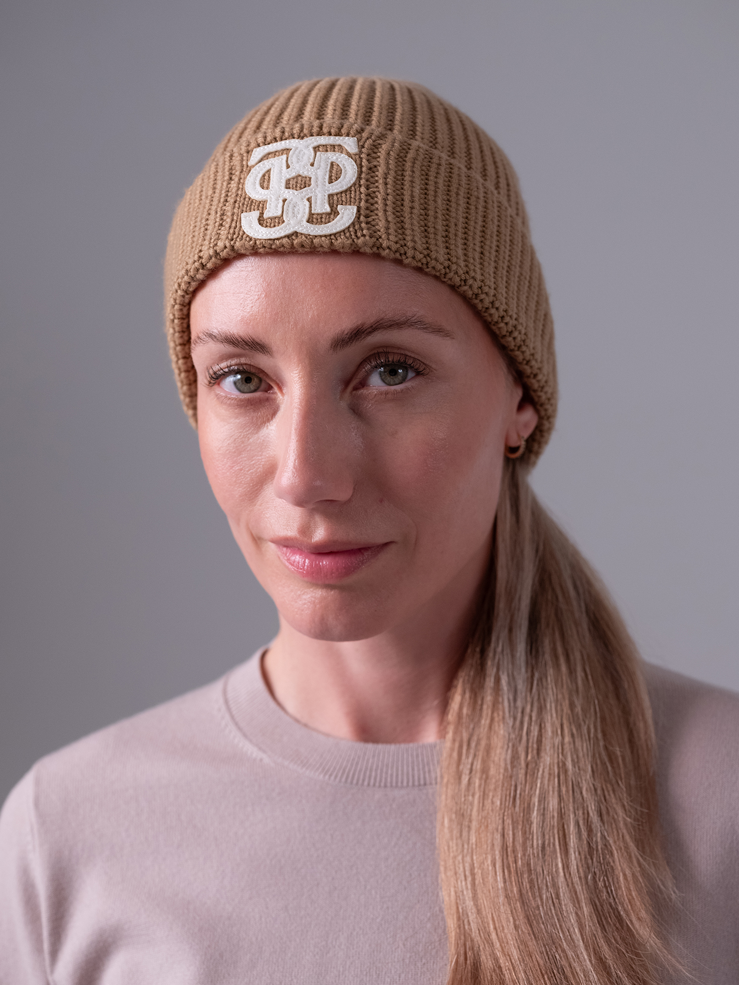 Lou Felt Monogram Beanie