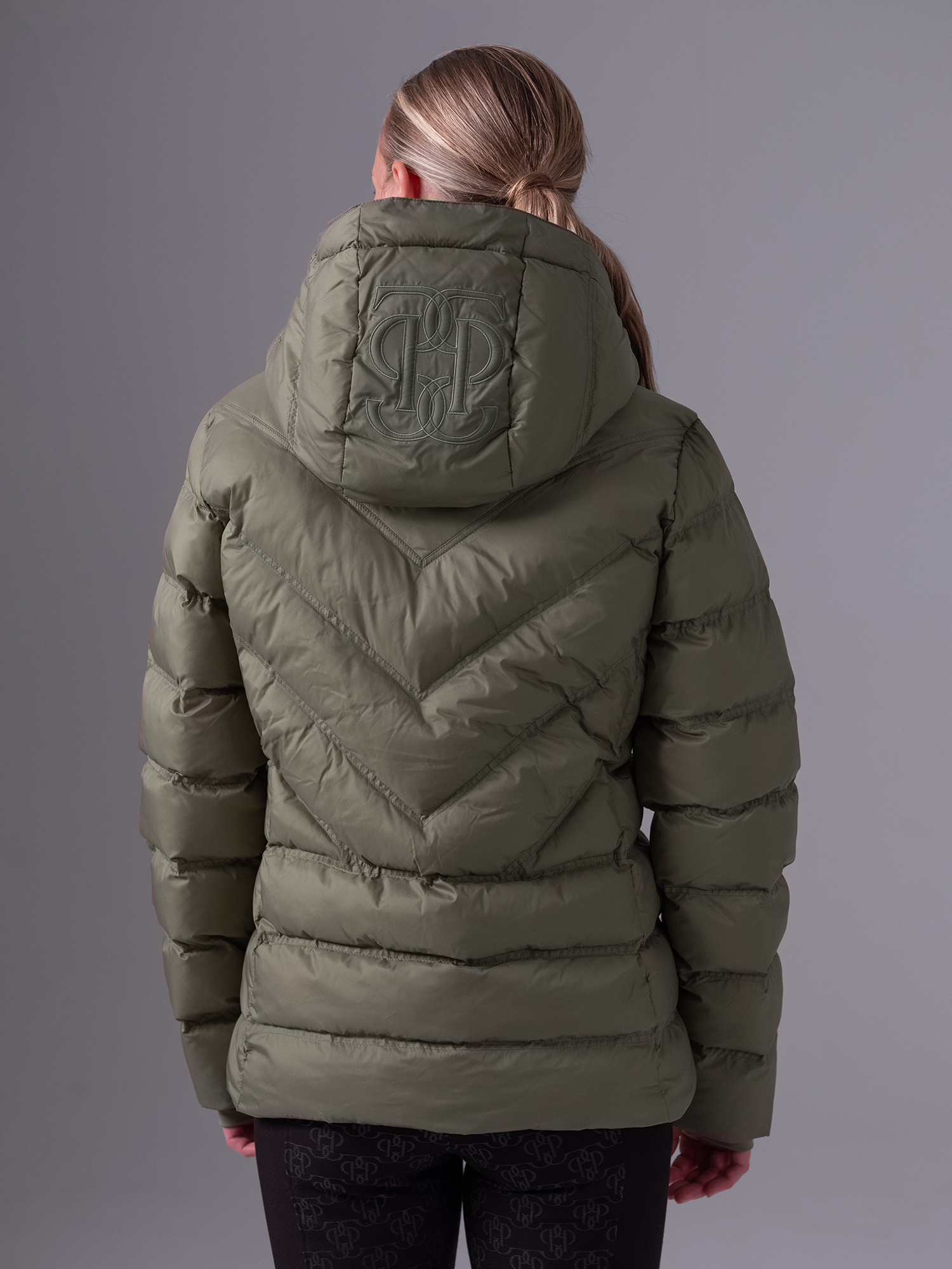 ダウンジャケット・コート OPEN YY : 24FW / TARTAN BLANKET PUFFER (GREEN) Green Tartan Blanket Puffer Down Jacket by OPEN YY on Sale
