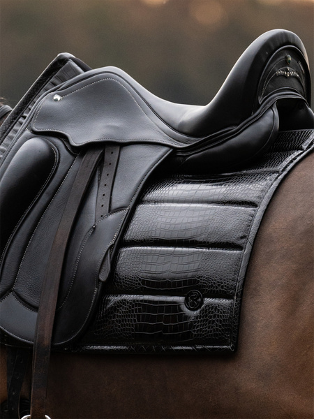 Saddle Pad Croco PU Dressage