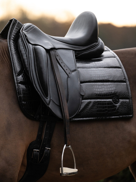 Saddle Pad Croco PU Dressage