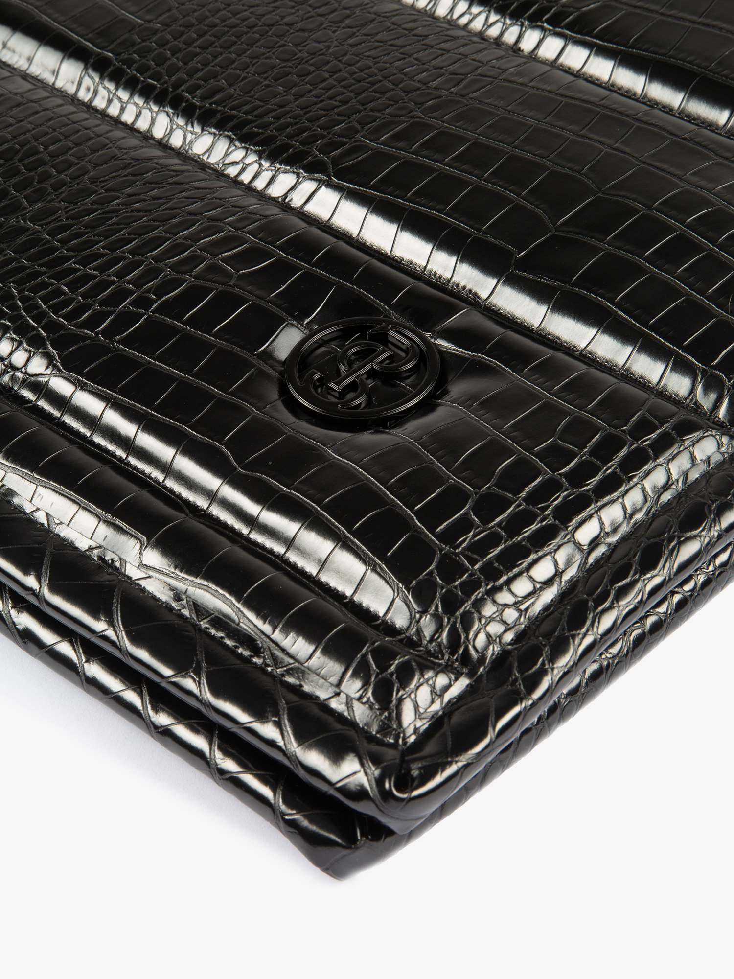 Saddle Pad Croco PU Dressage