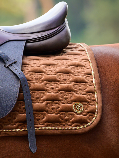 Saddle Pad Velvet Monogram Jump