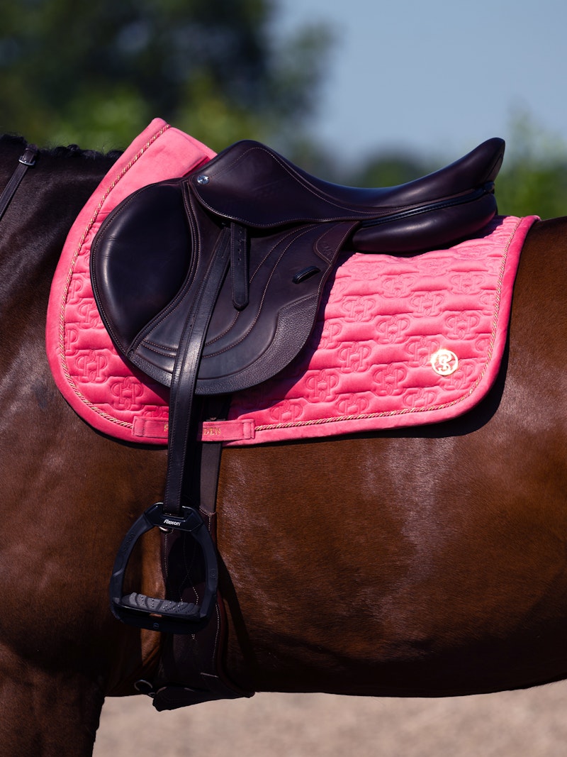 Saddle Pad Velvet Monogram Jump Saddle Pad Velvet Monogram Jump