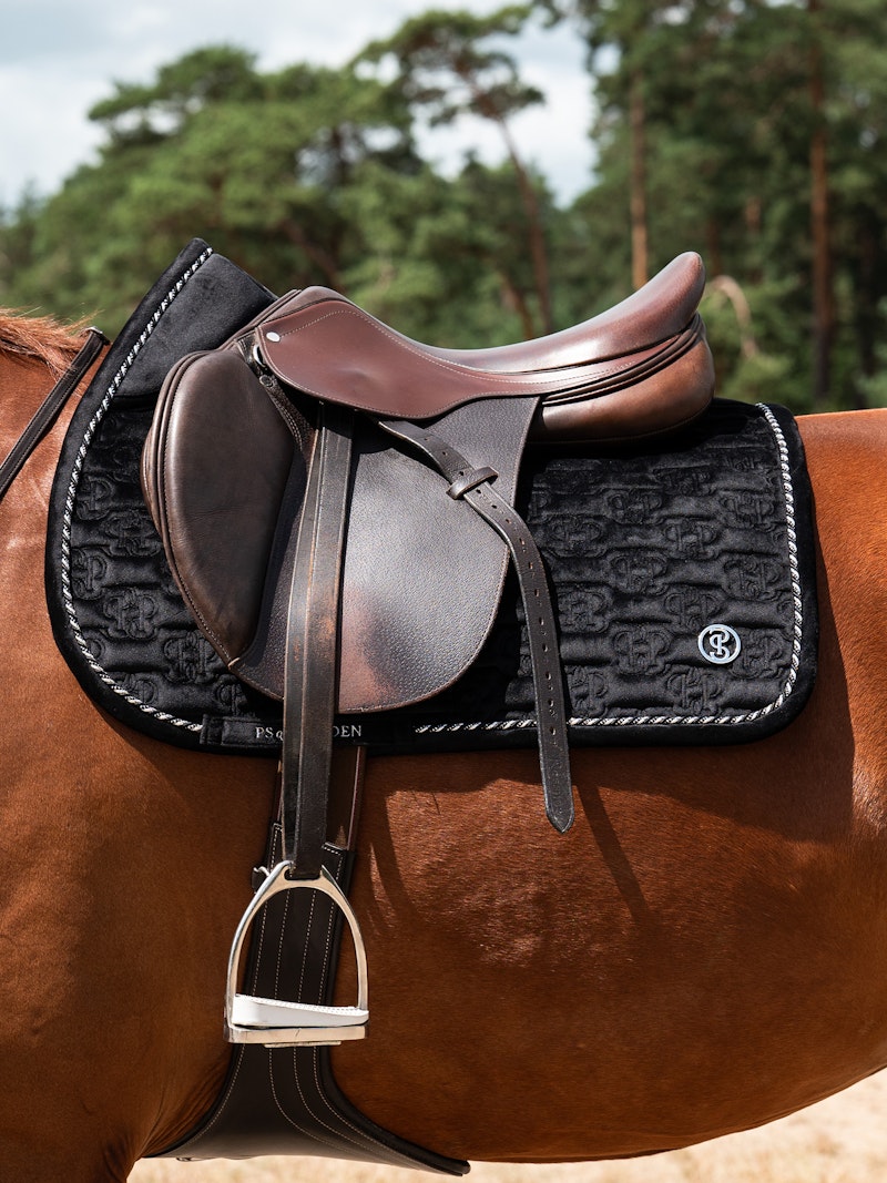 Saddle Pad Velvet Monogram Jump Saddle Pad Velvet Monogram Jump
