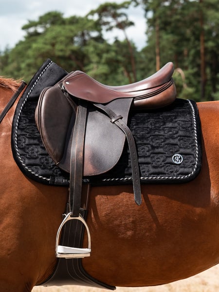 Saddle Pad Velvet Monogram Jump