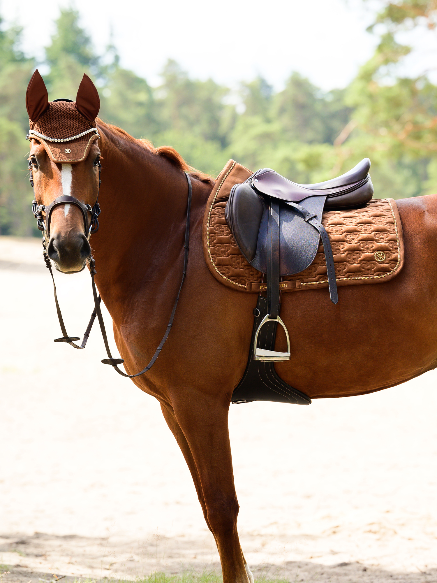 Saddle Pad Velvet Monogram Jump
