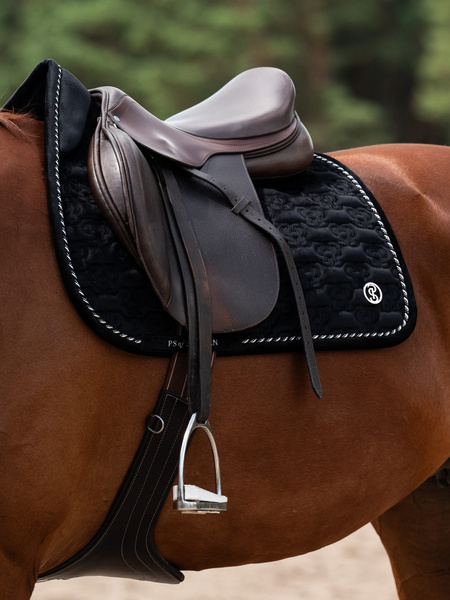 Saddle Pad Velvet Monogram Jump