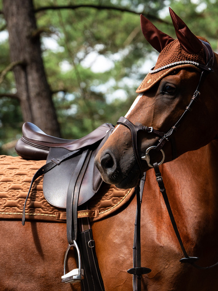 Saddle Pad Velvet Monogram Jump
