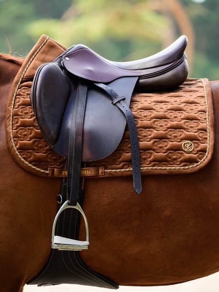 Saddle Pad Velvet Monogram Jump