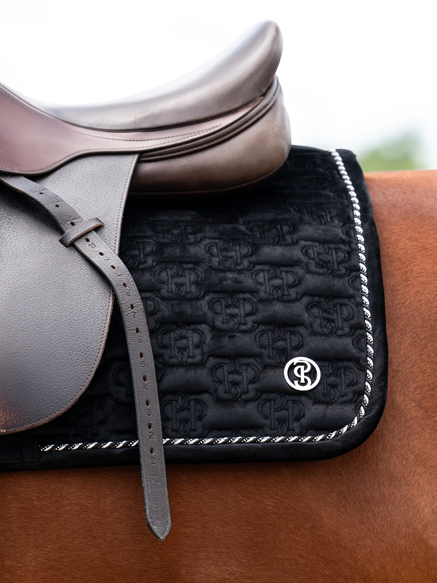 Saddle Pad Velvet Monogram Jump