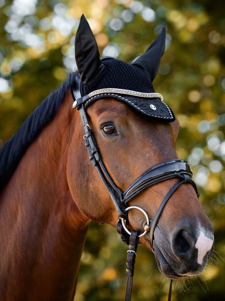 Ear bonnet Velvet Monogram