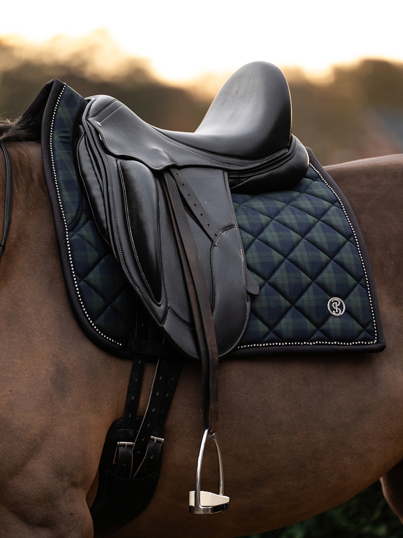 Tartan Checked Saddle Pad Dressage Tartan Checked Saddle Pad Dressage