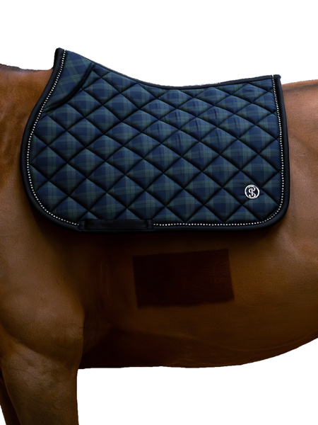 Tartan Checked Saddle Pad Jump