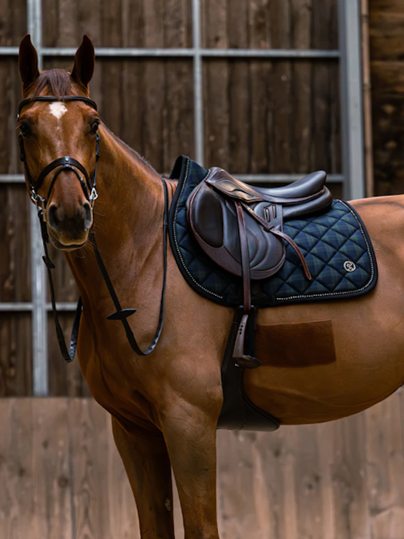 Tartan Checked Saddle Pad Jump Tartan Checked Saddle Pad Jump