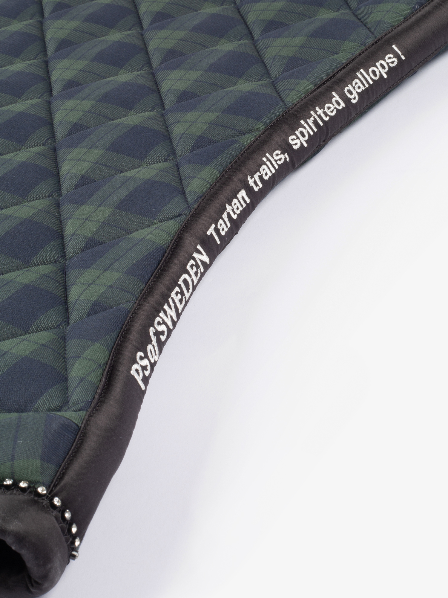 Tartan Checked Saddle Pad Jump