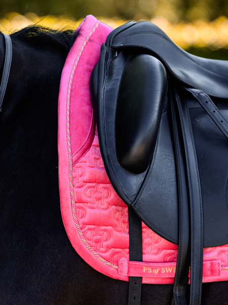 Saddle Pad Velvet Monogram Dressage