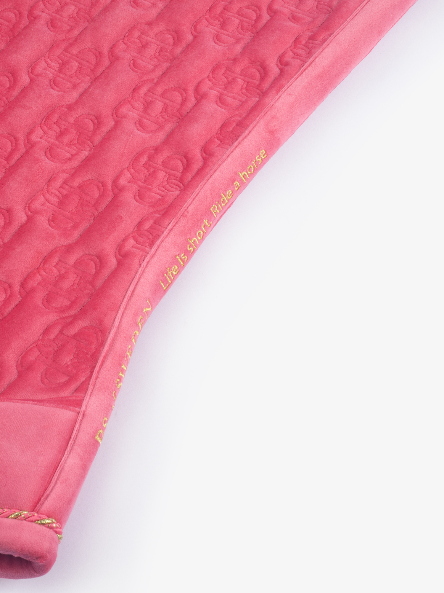 Saddle Pad Velvet Monogram Dressage
