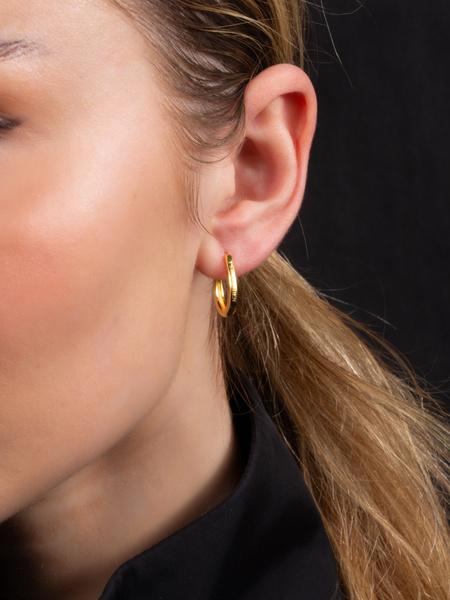 Oval Hoop Earrings