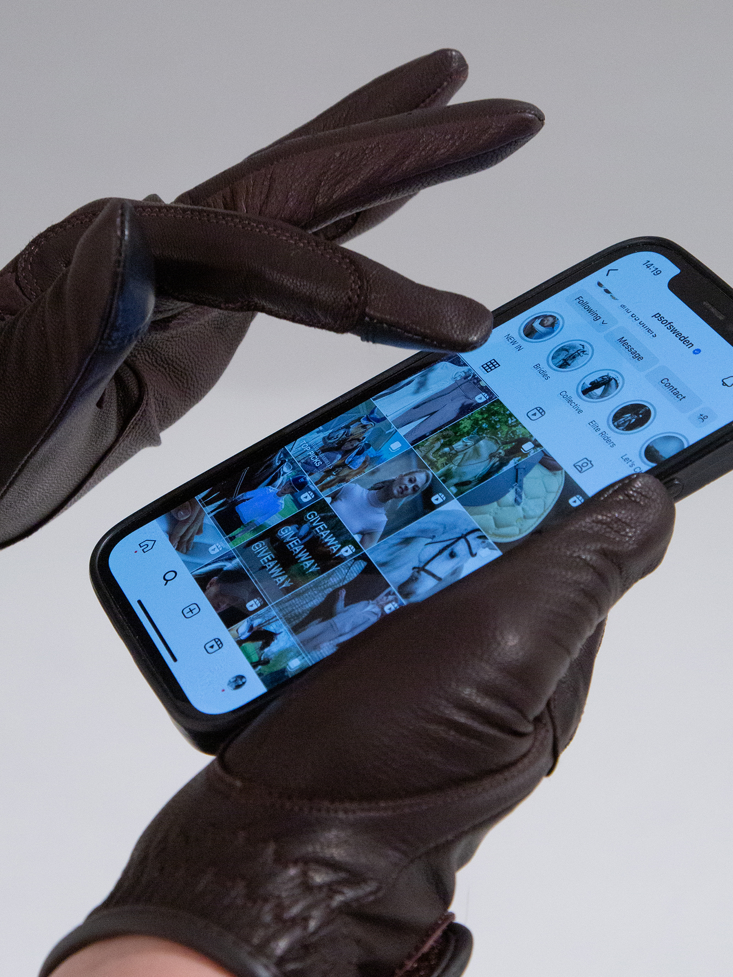 Soft Leather Riding Gloves