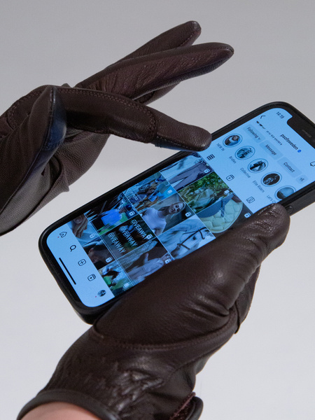 Soft Leather Riding Gloves