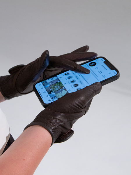 Soft Leather Riding Gloves
