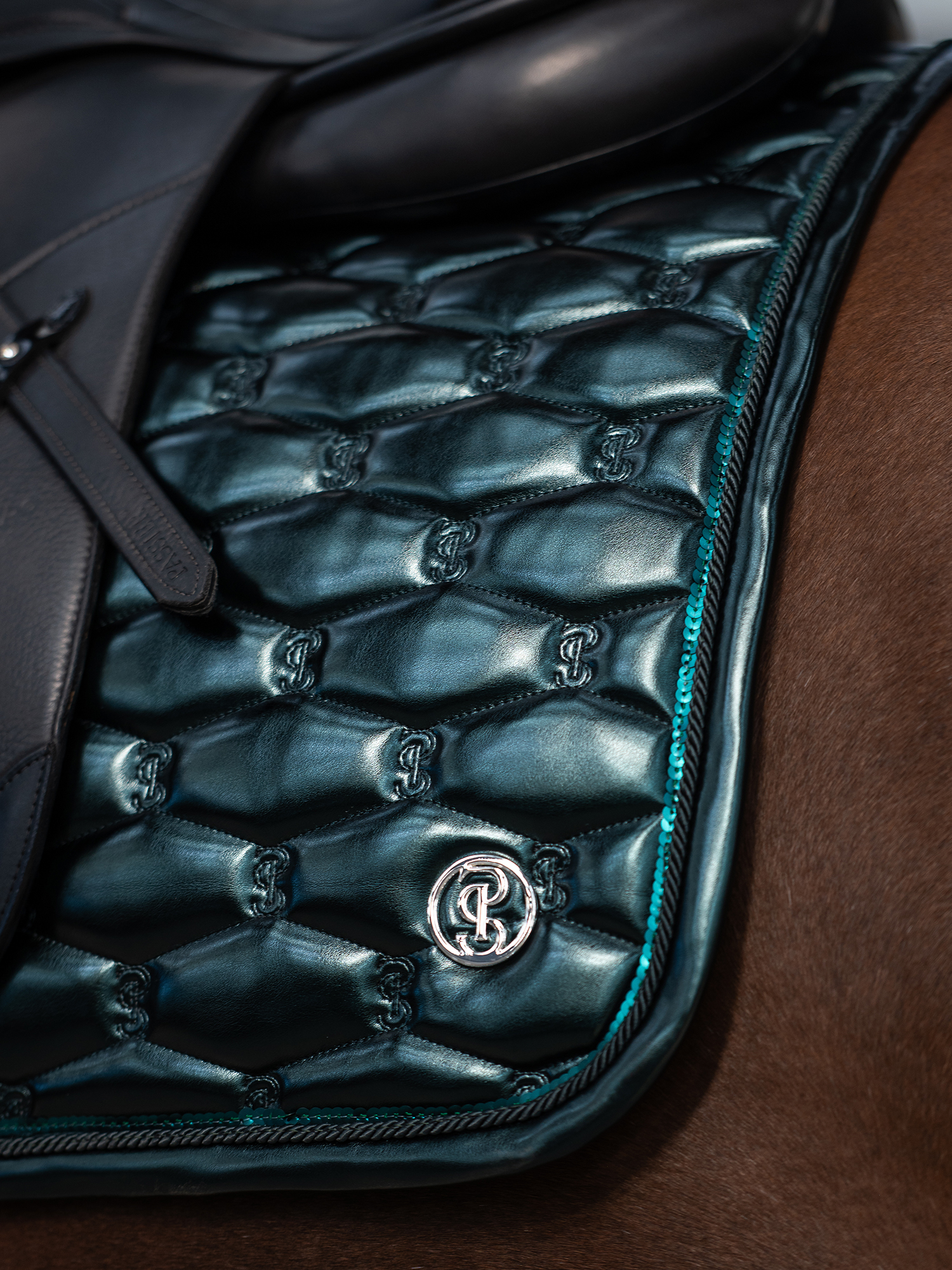 Dazzling Metallic Saddle Pad Dressage