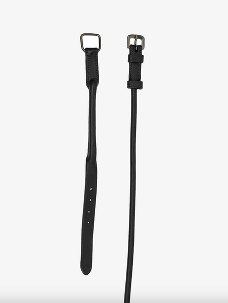 Throatlatch Rolled Stitched Black