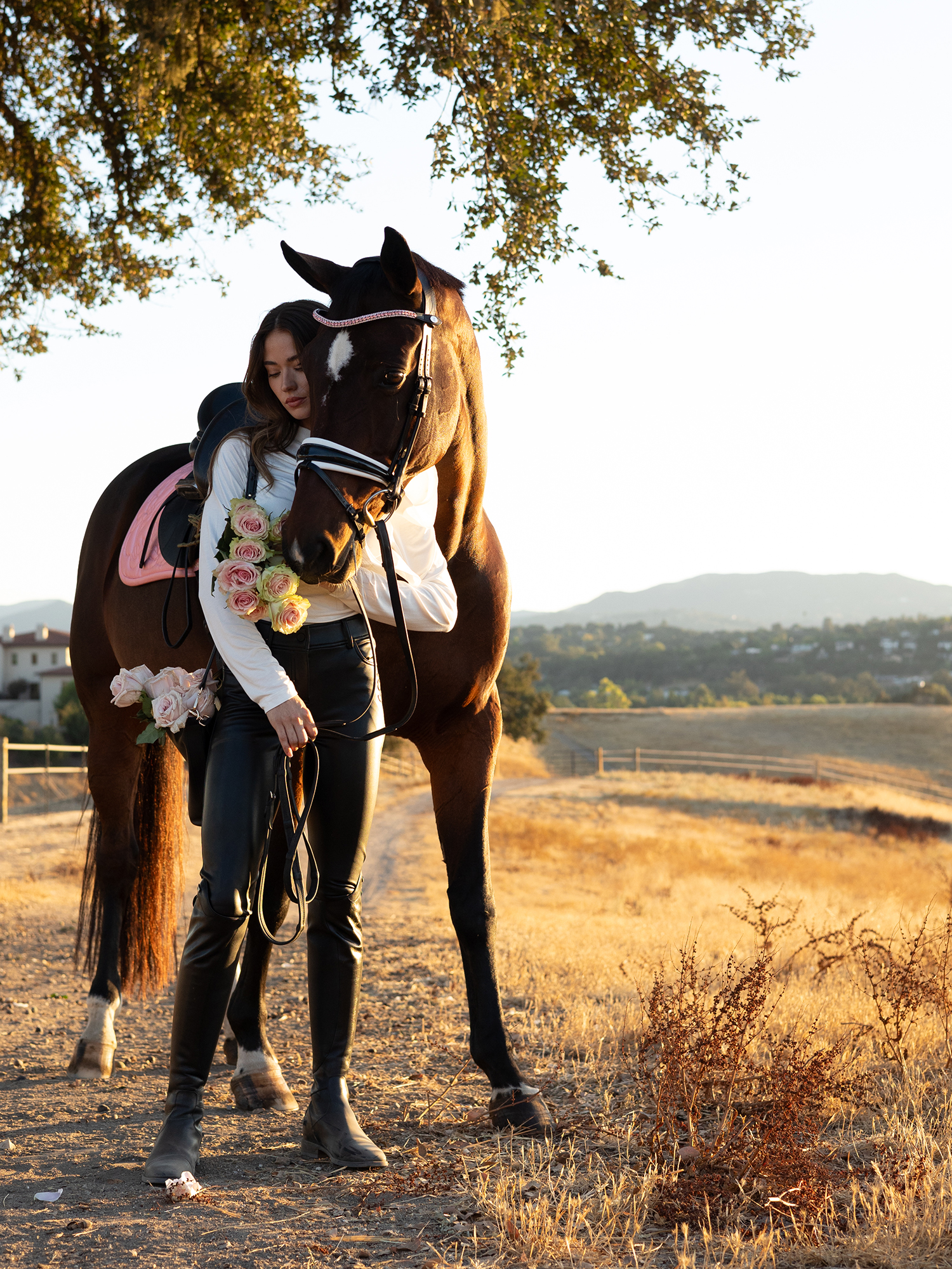 Rose Quilt Dressage Saddle Pad