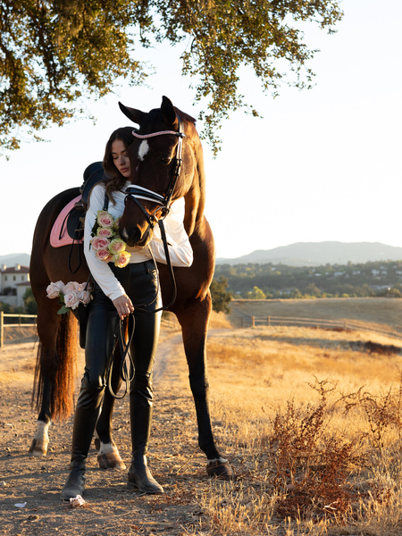 Rose Quilt Dressage Saddle Pad