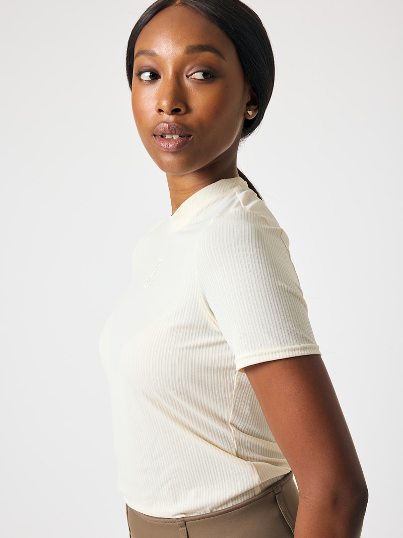 Courtney Striped Mesh T-shirt Courtney Striped Mesh T-shirt