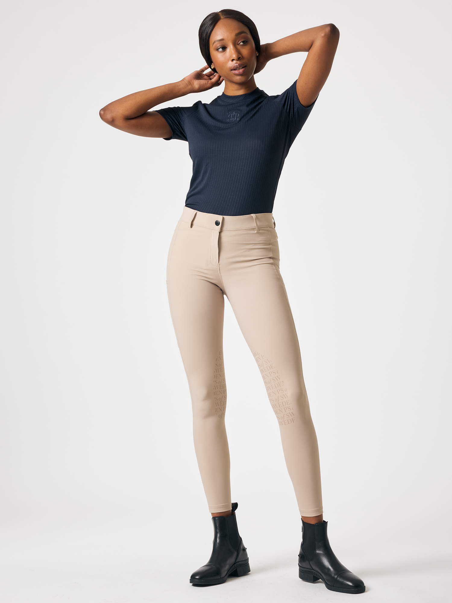 Courtney Striped Mesh T-shirt