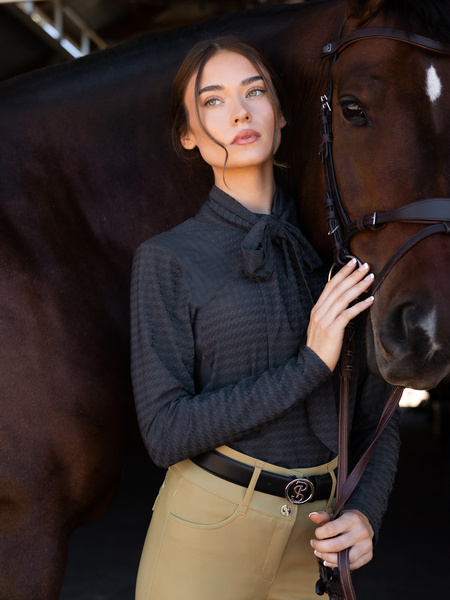 Delilah Bow Mesh Top