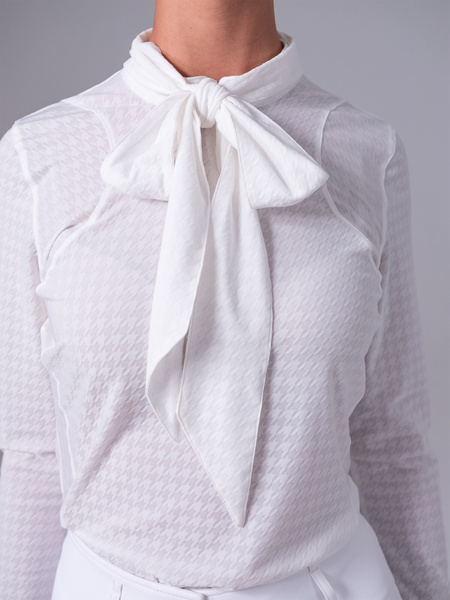 Delilah Bow Mesh Top