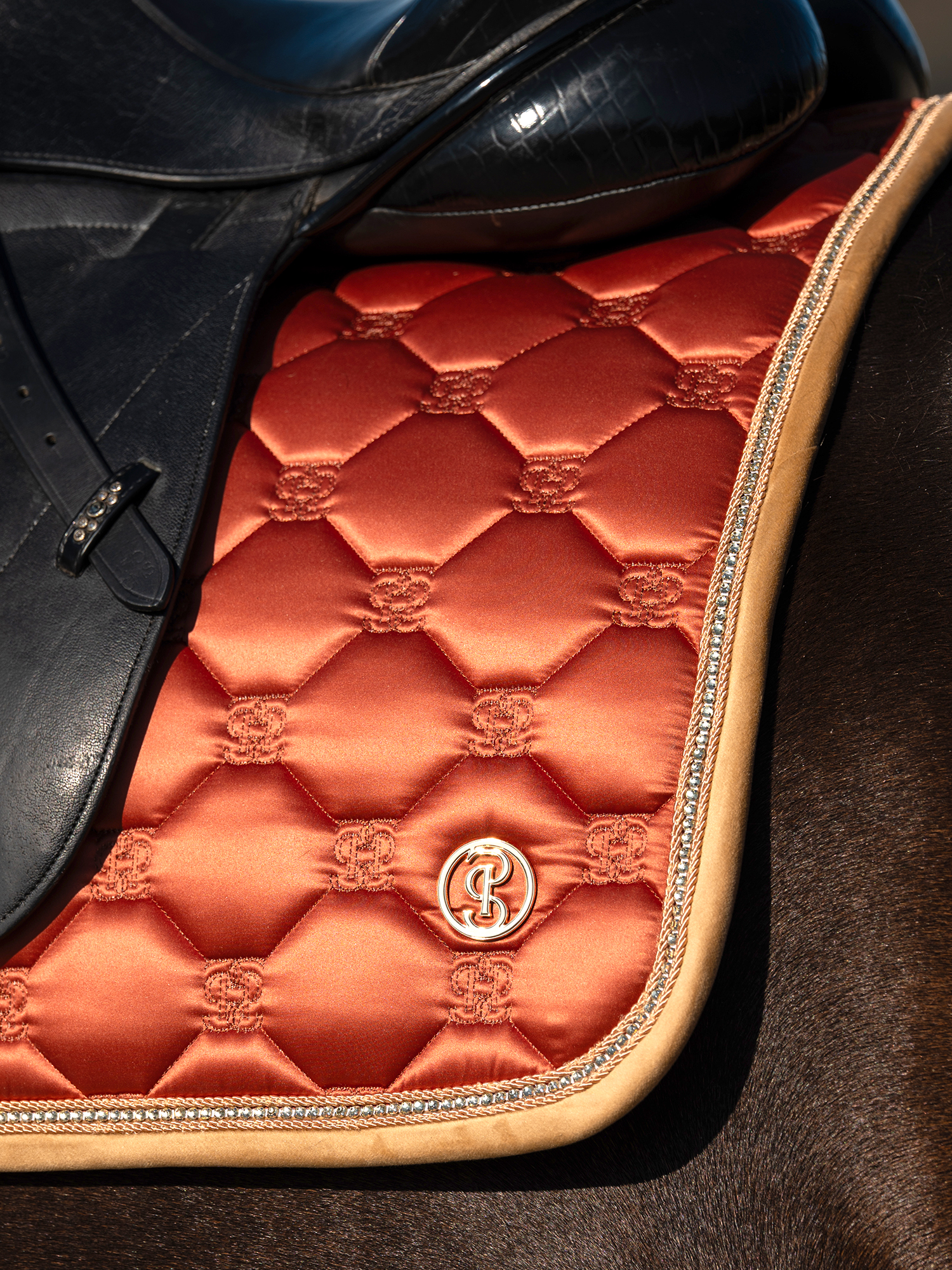 Vintage Monogram Dressage Saddle Pad
