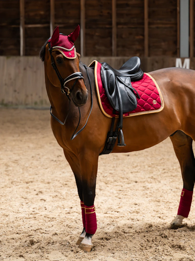 Vintage Monogram Dressage Saddle Pad Vintage Monogram Dressage Saddle Pad