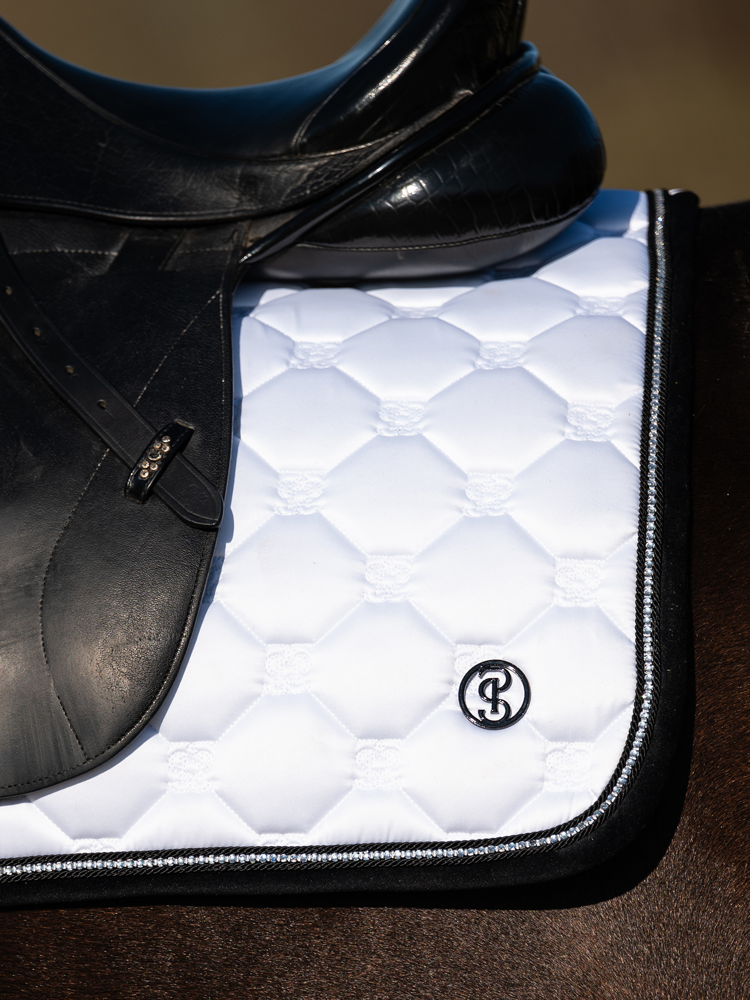 Vintage Monogram Dressage Saddle Pad