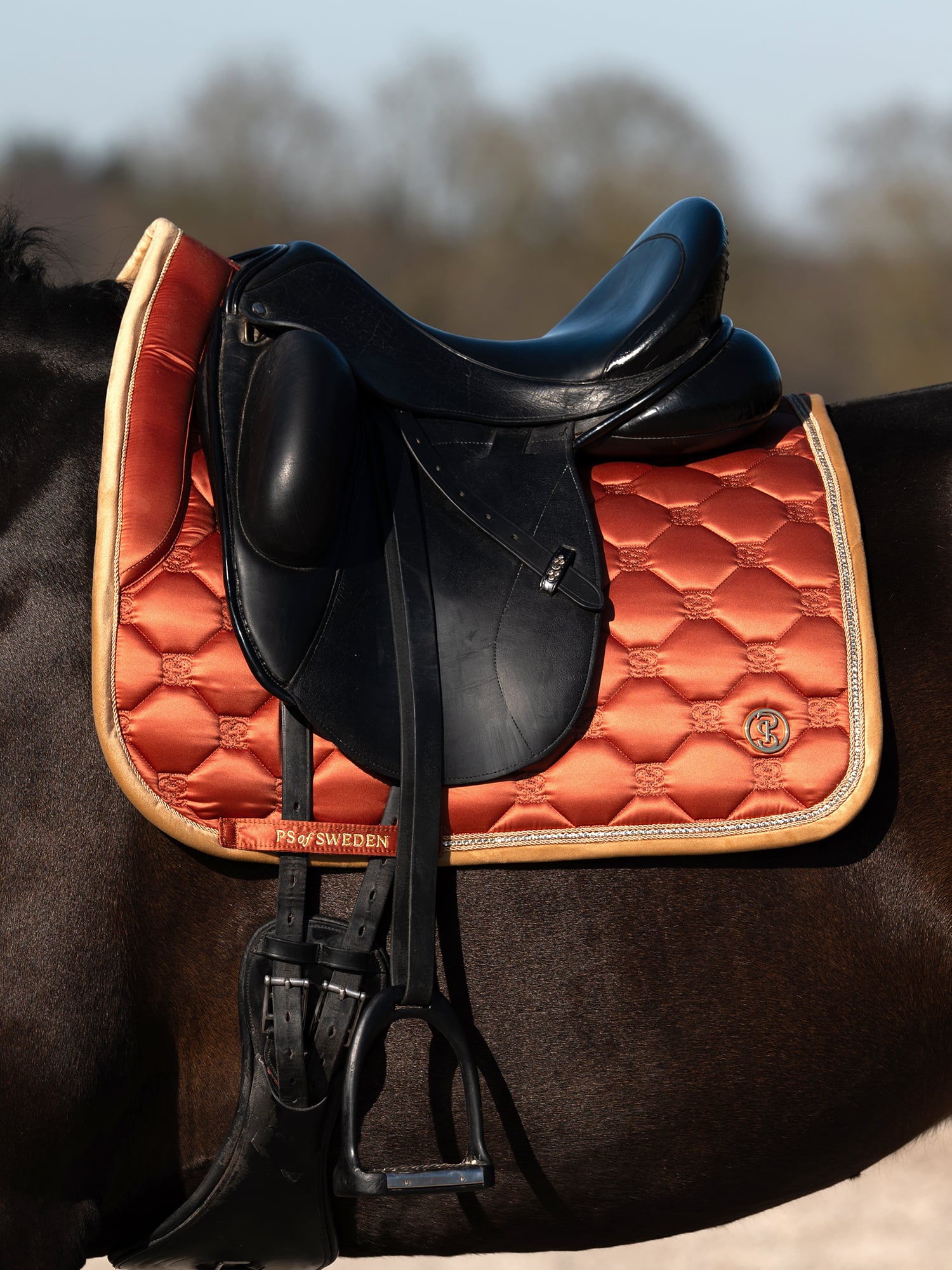 Vintage Monogram Dressage Saddle Pad