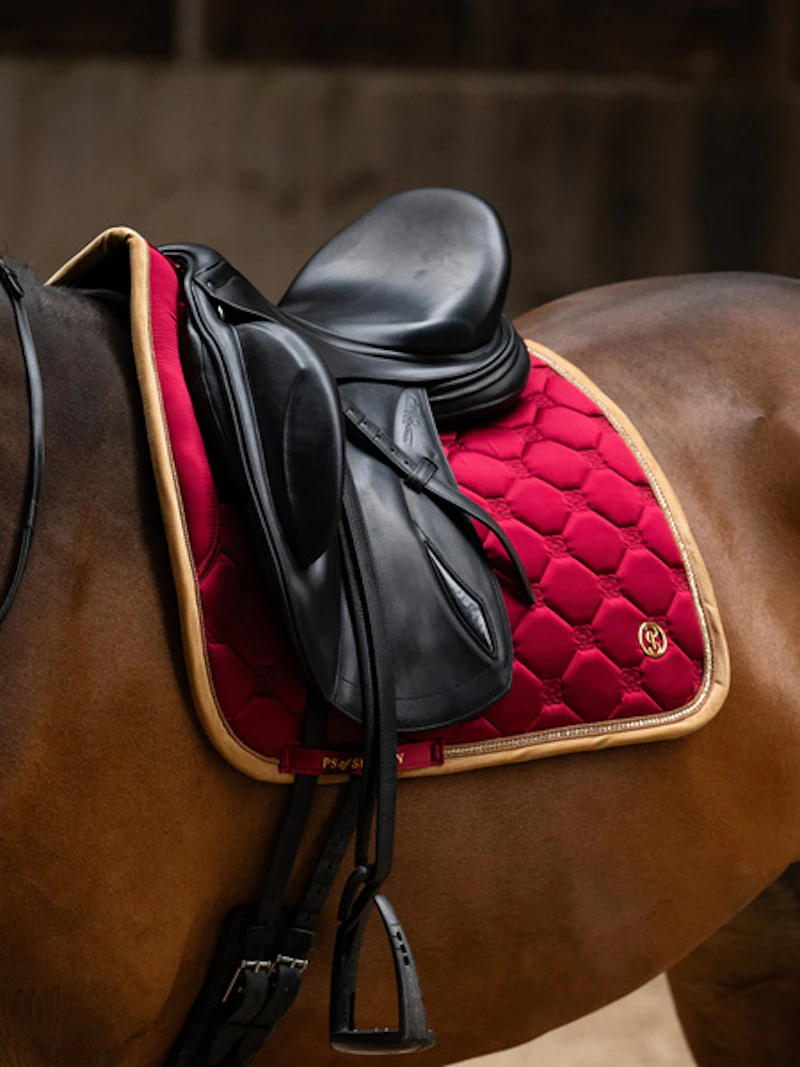 Vintage Monogram Dressage Saddle Pad Vintage Monogram Dressage Saddle Pad