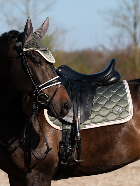 Vintage Monogram Dressage Saddle Pad