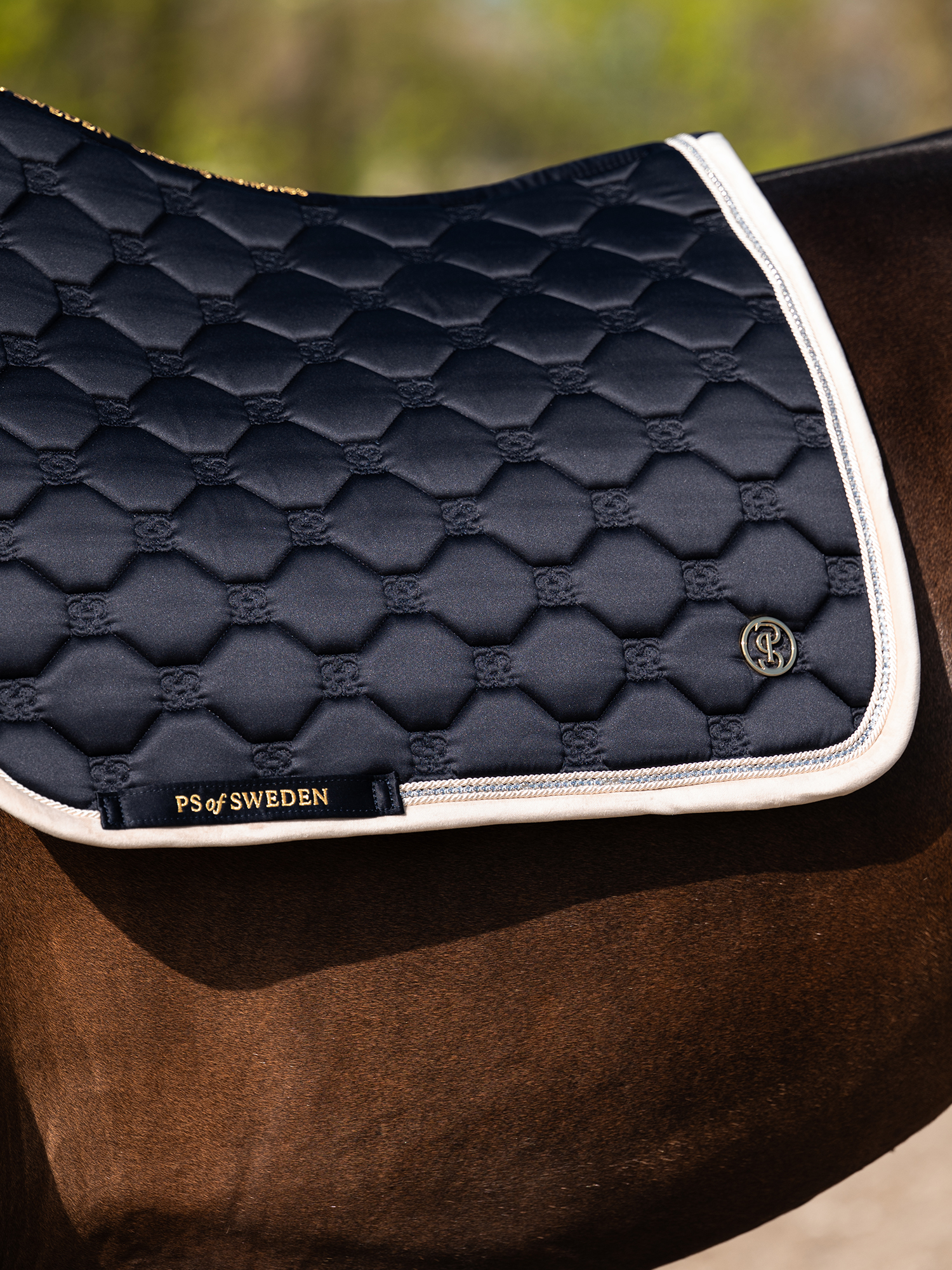 Vintage Monogram Dressage Saddle Pad