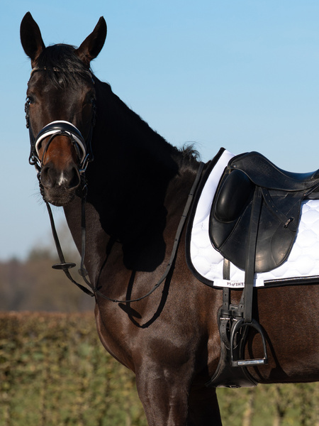 Vintage Monogram Dressage Saddle Pad