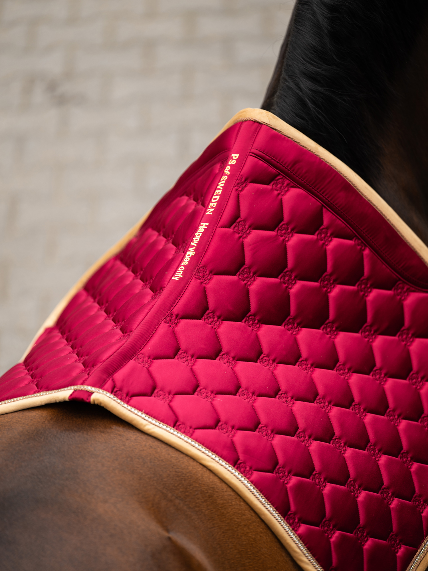 Vintage Monogram Dressage Saddle Pad