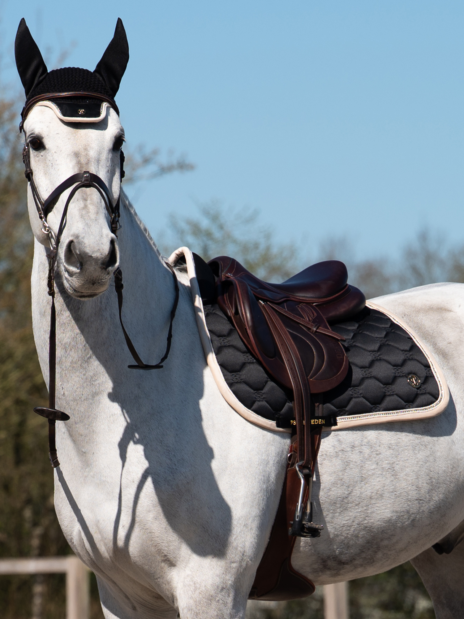 Vintage Monogram Jump Saddle Pad