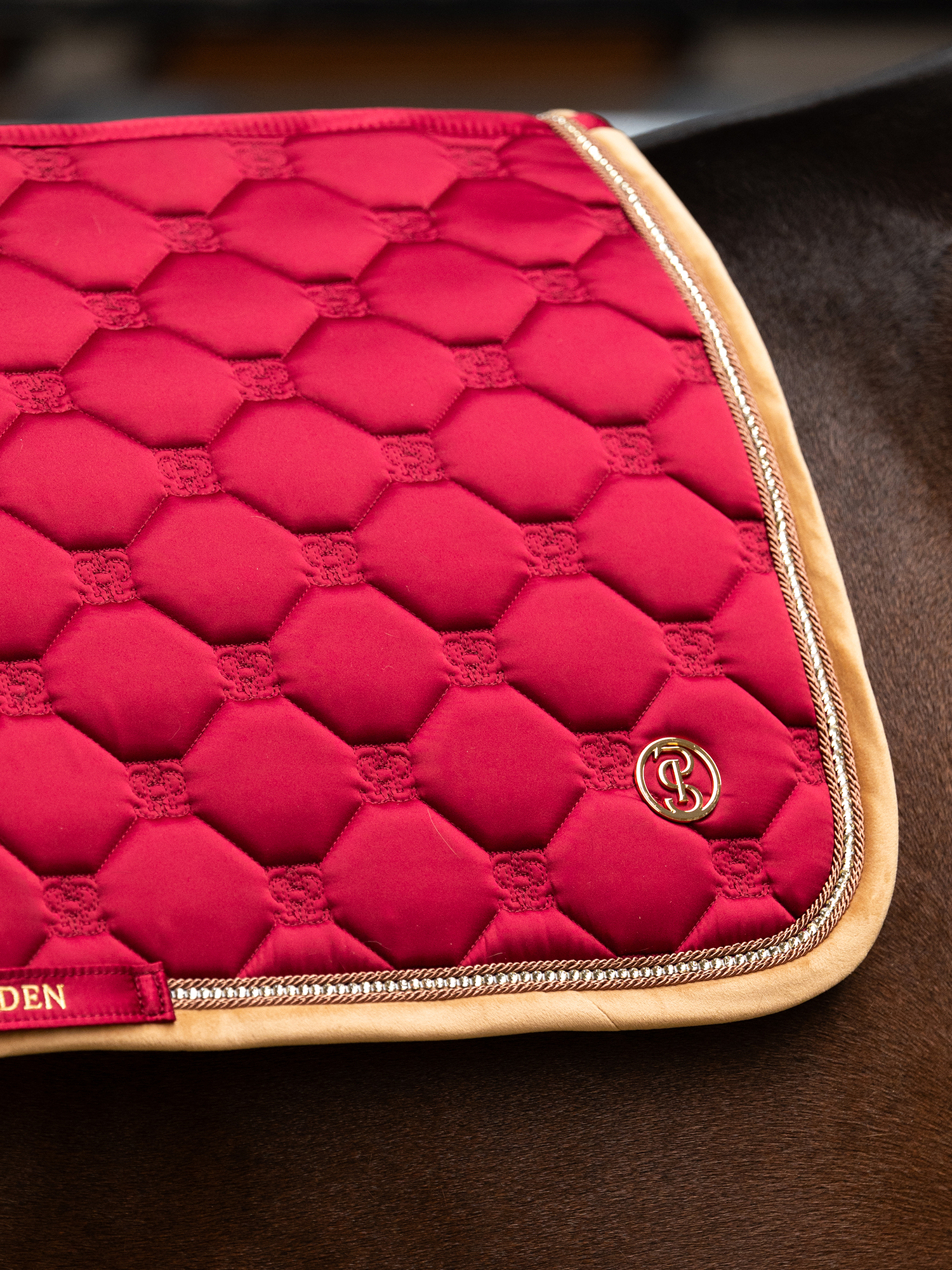 Vintage Monogram Jump Saddle Pad